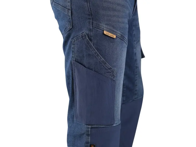 Kalhoty jeans CXS ALBI, pánské, modré, vel. 50