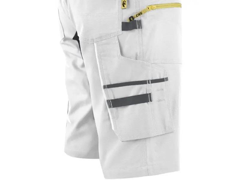 Kraťasy CXS STRETCH pánské, bílo-šedé