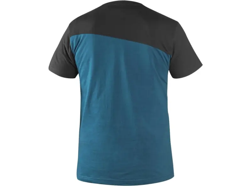 Tričko CXS OLSEN, krátký rukáv, petrol-černé, vel. 3XL Tričko CXS OLSEN, krátký rukáv, petrol-černé, vel. 3XL