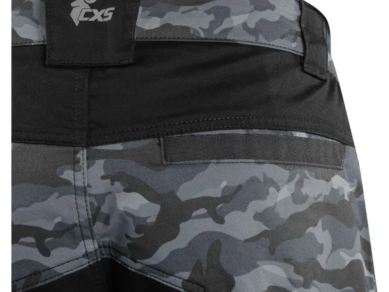 Kalhoty CXS SOLIS pánské, maskáčovo-černé, vel. 60