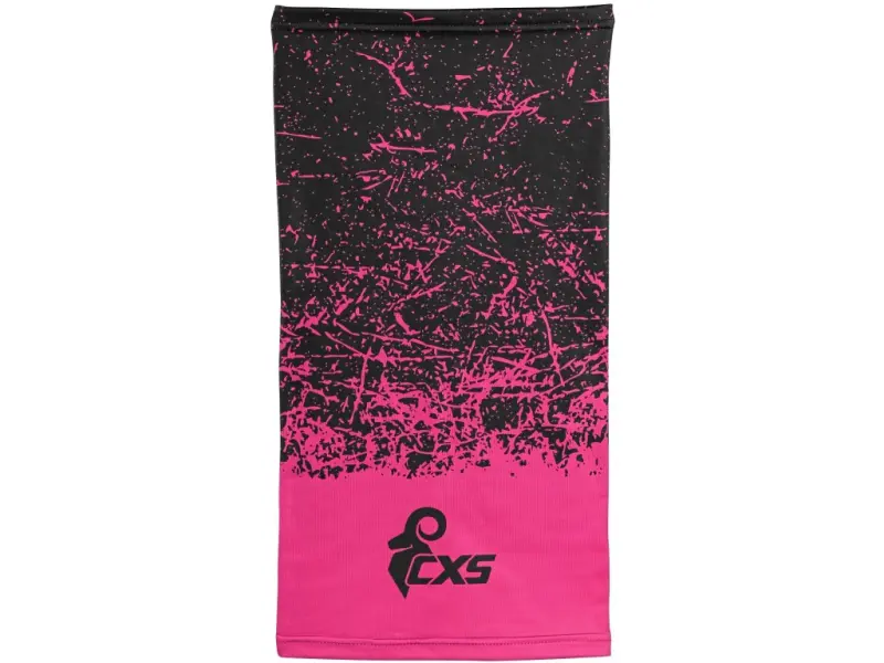 Šátek multifunkční CXS LORY, 23x45, černo - růžový Šátek multifunkční CXS LORY, 23x45, černo - růžový