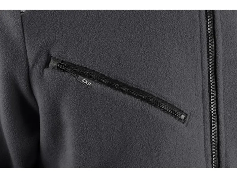 Bunda CXS 4ENVI SOLIS, pánská, fleecová, šedo-černá, vel. 5XL