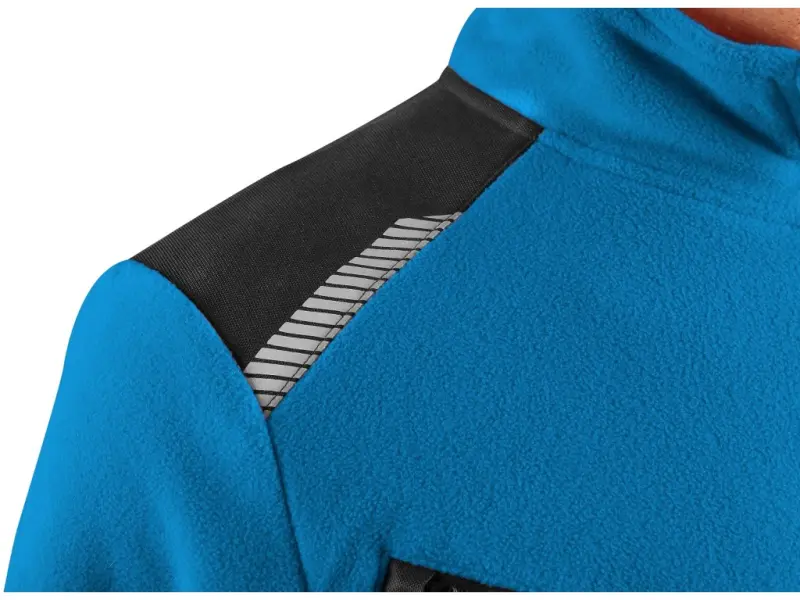 Bunda CXS 4ENVI SOLIS, pánská, fleecová, azurově modro-černá