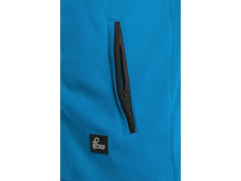 Bunda CXS 4ENVI SOLIS, pánská, fleecová, azurově modro-černá, vel. 3XL