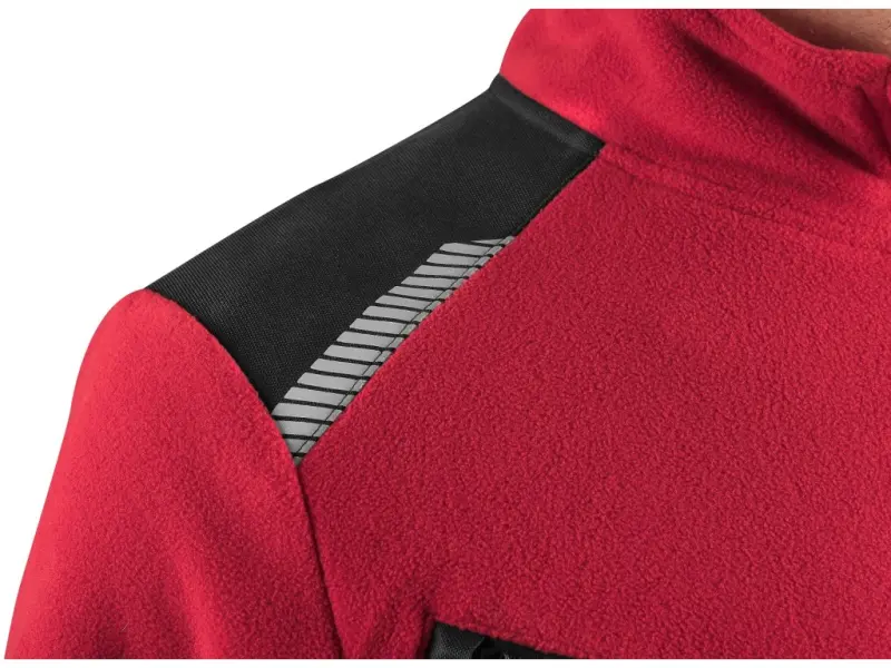 Bunda CXS 4ENVI SOLIS, pánská, fleecová, červeno-černá, vel. M