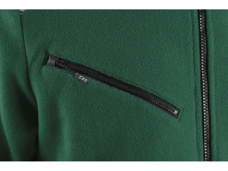 Bunda CXS 4ENVI SOLIS, pánská, fleecová, zeleno-černá, vel. 3XL