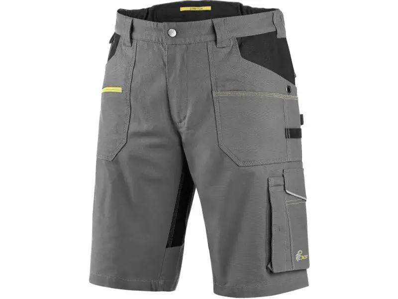 Kraťasy CXS STRETCH, pánské, šedo-černé, vel. 68