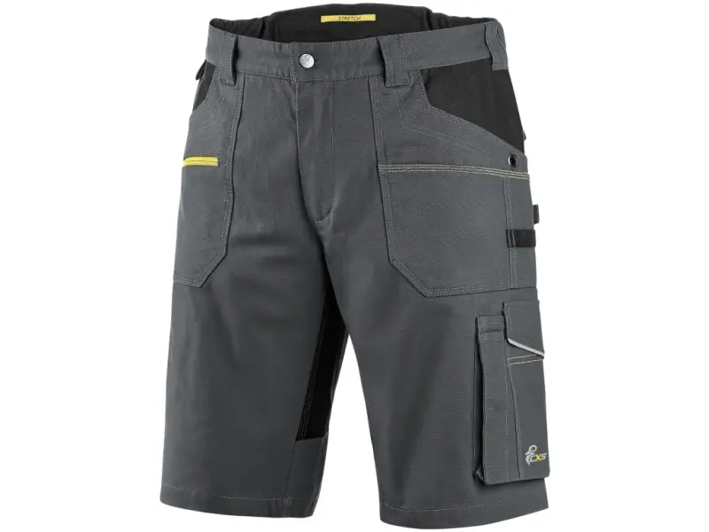 Szorty CXS STRETCH, męskie, kolor ciemnoszaro-czarny, roz. 50
