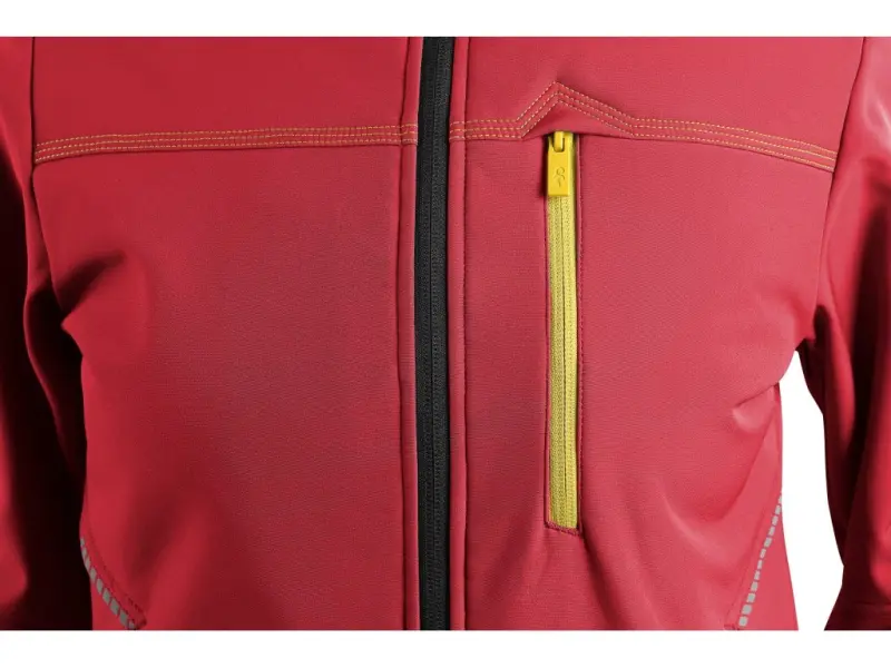 Bunda CXS STRETCH, dětská, softshell, červená, vel. 120