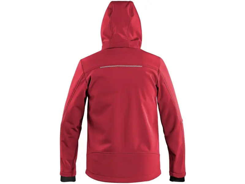 Bunda CXS STRETCH, dětská, softshell, červená, vel. 140