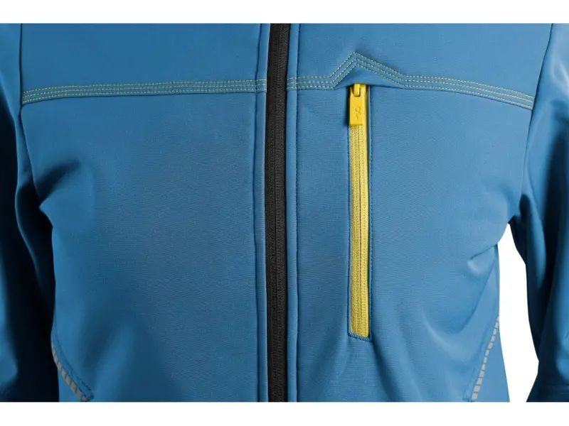 Bunda CXS STRETCH, dětská, softshell, středně modrá, vel. 150