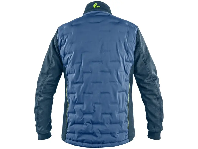 Bunda CXS NAOS, hybrid, pánská, modro-modrá, HV žluté doplňky, vel. 3XL