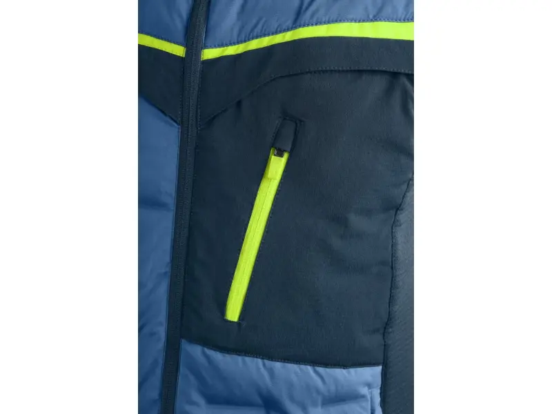 Bunda CXS NAOS, hybrid, pánská, modro-modrá, HV žluté doplňky, vel. 3XL