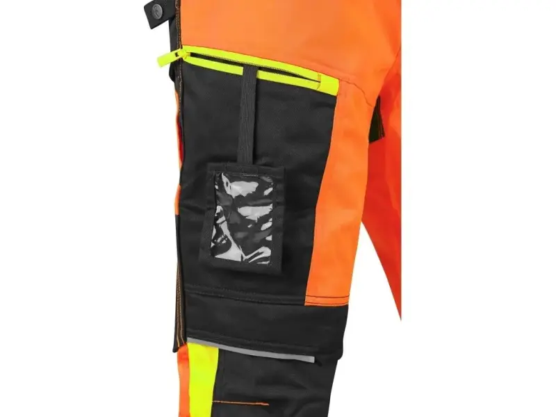 Kalhoty CXS BENSON výstražné, pánské, oranžovo-černé, vel. 64