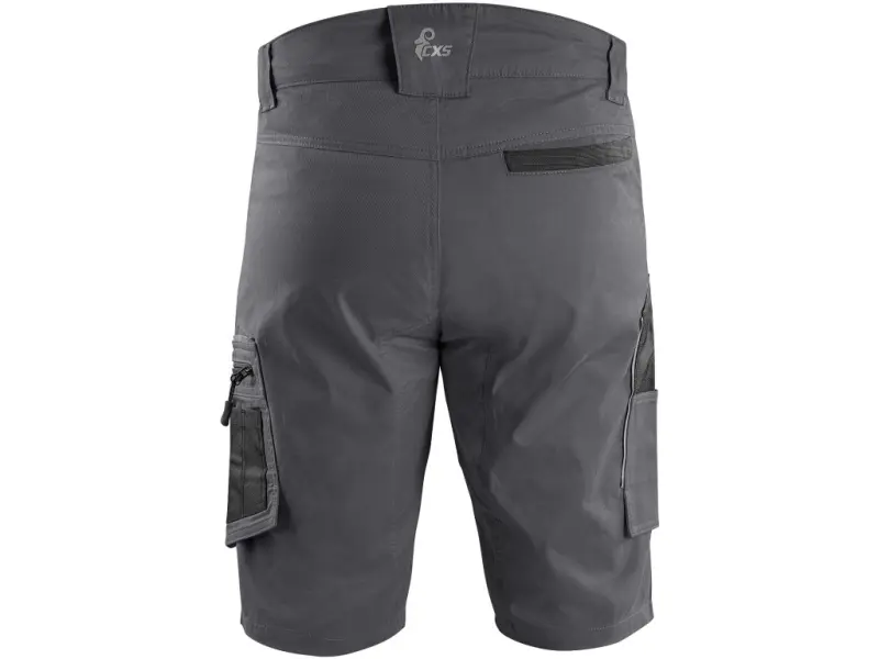 Kraťasy CXS SOLIS FLEX, pánské, šedo-černé, vel. 60