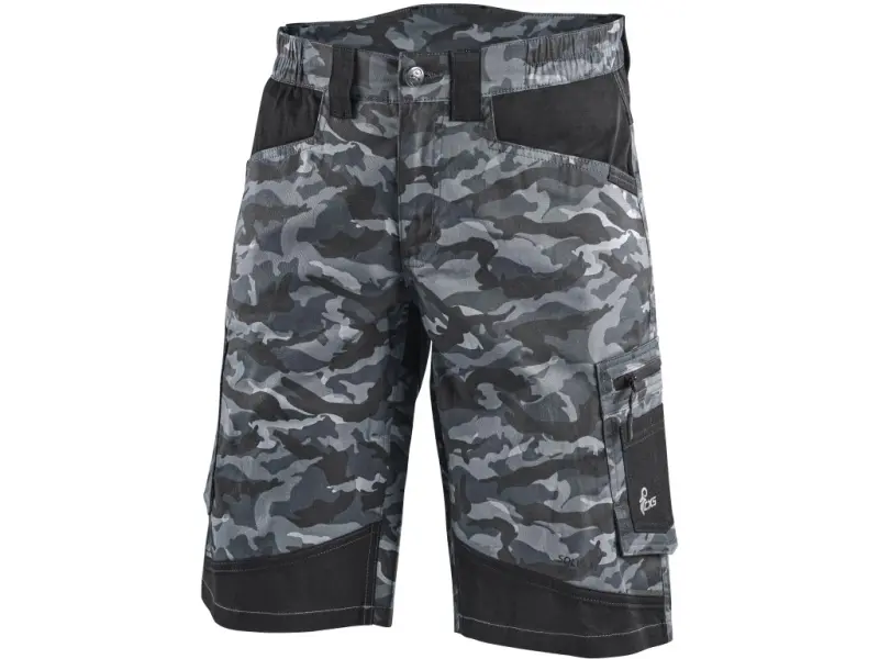 Kraťasy CXS SOLIS FLEX, pánské, maskáčovo-černé, vel. 62