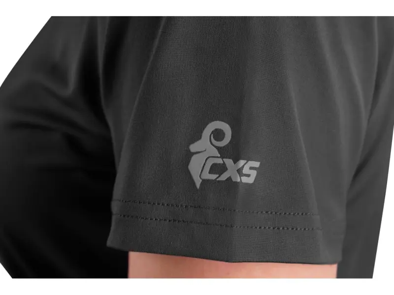 Tričko CXS MOVADO, funkční, krátký rukáv, dámské, černé, vel. 4XL