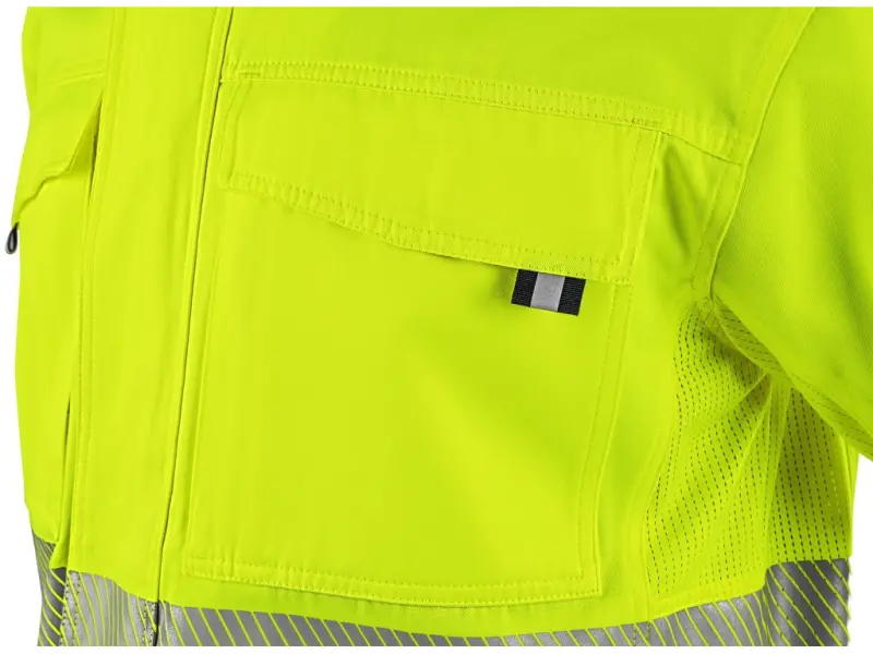 Blůza CXS HALIFAX, pánská, výstražná se síťovinou, žluto-modrá, vel. 46