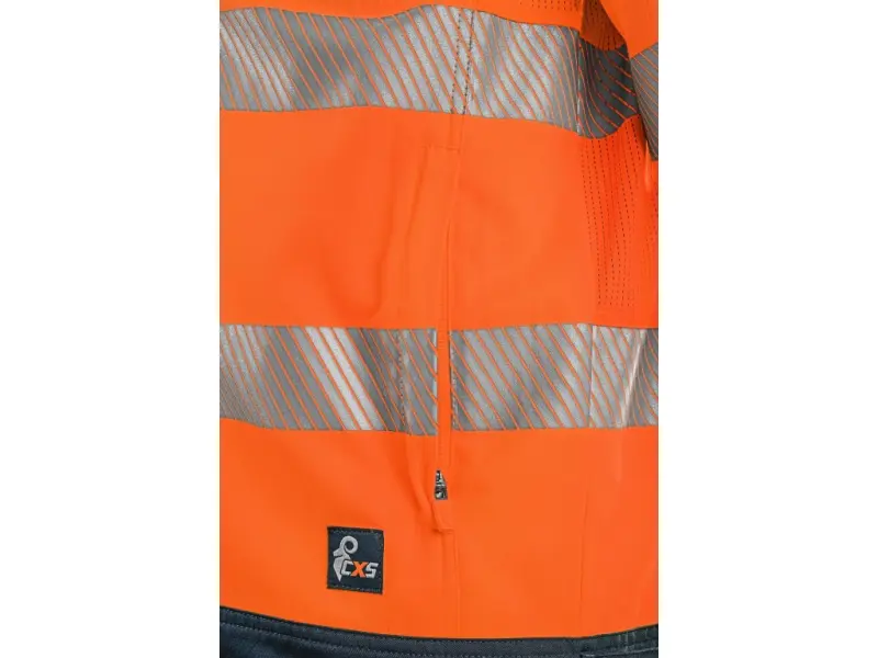 Blůza CXS HALIFAX, pánská, výstražná se síťovinou, oranžovo-modrá, vel. 48