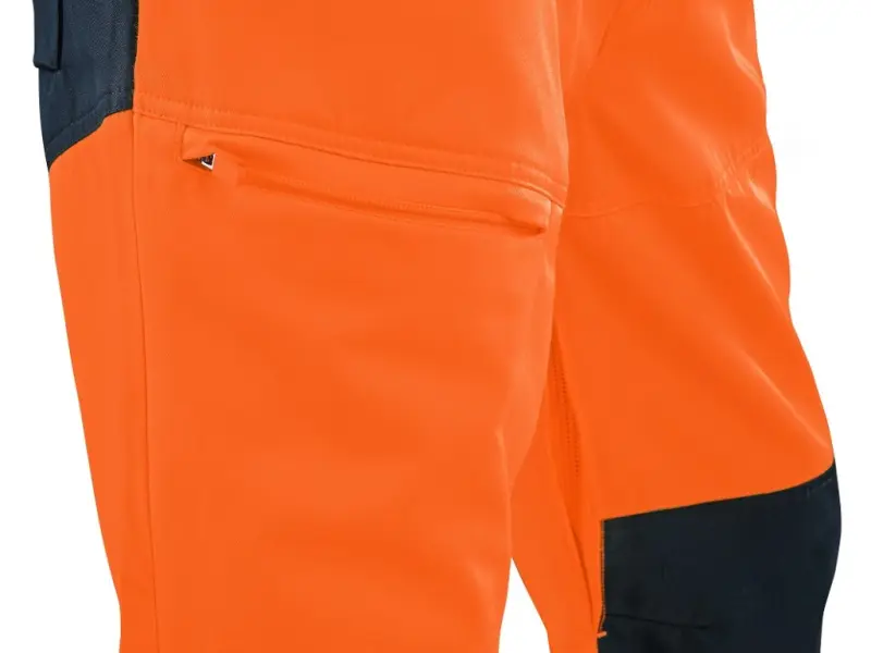 Kalhoty CXS HALIFAX, pánské, výstražné se síťovinou, oranžovo-modré, vel. 48