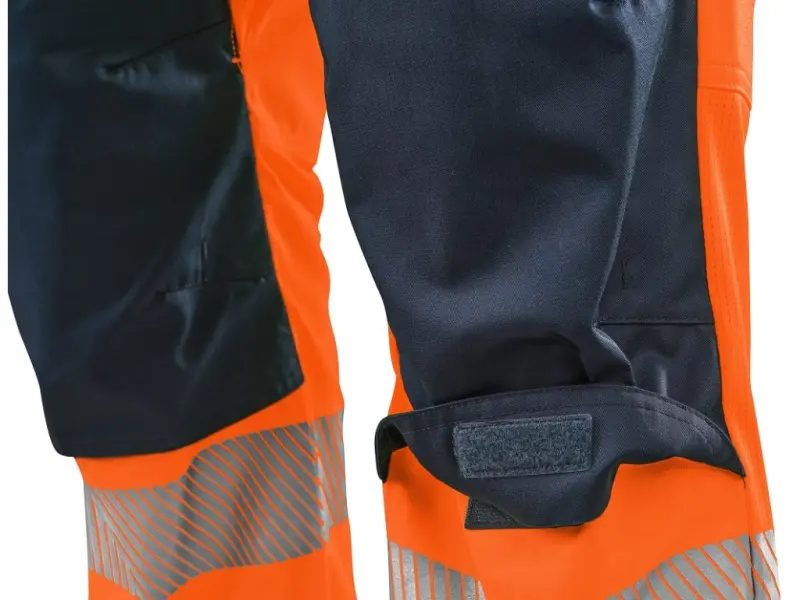 Kalhoty CXS HALIFAX, pánské, výstražné se síťovinou, oranžovo-modré, vel. 54