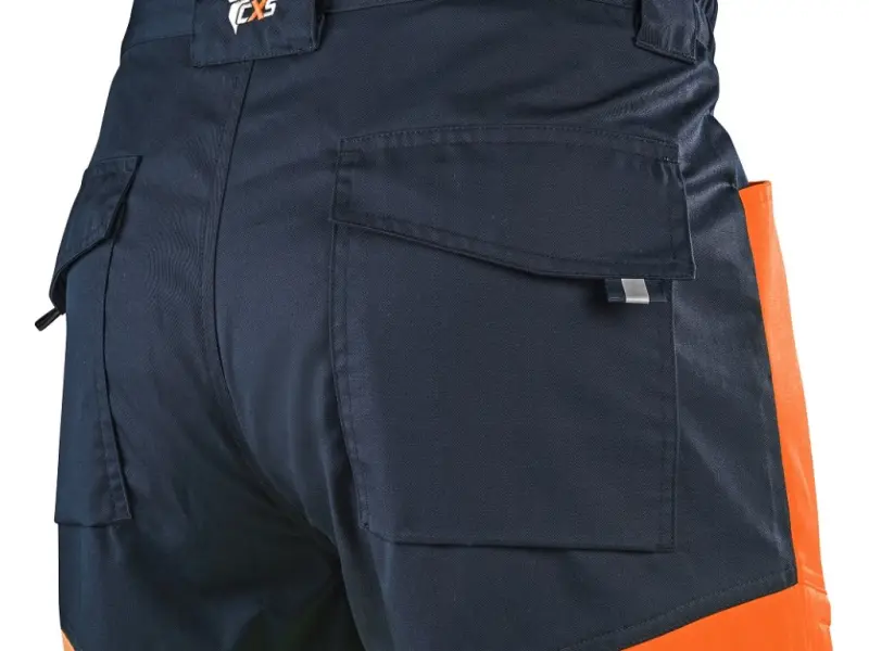 Zahradníky CXS HALIFAX, pánské, výstražné se síťovinou, oranžovo-modré, vel. 58