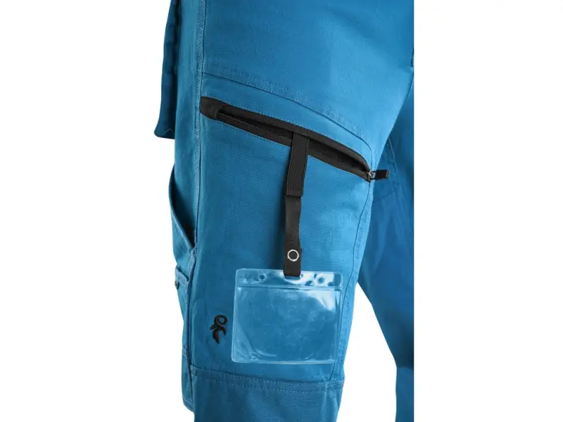 Kalhoty CXS LEONIS, pánské, stř. modré s černými doplňky