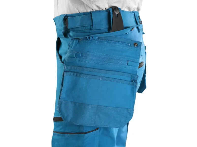 Kalhoty CXS LEONIS, pánské, stř. modré s černými doplňky, vel. 60