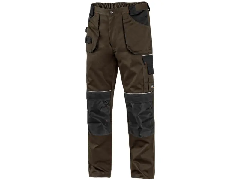Kalhoty CXS ORION TEODOR, pánské, hnědo-černé, vel. 54