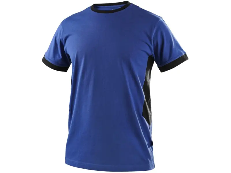 Tričko CXS OWEN, krátký rukáv, pánské, modro-černé, vel. 4XL Tričko CXS OWEN, krátký rukáv, pánské, modro-černé, vel. 4XL