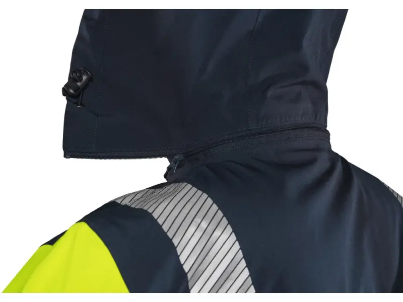 Bunda CXS HALIFAX SHELL, pánská, výstražná, žluto-modrá, vel. XL