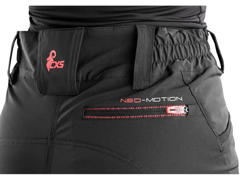 Kalhoty CXS NEO-MOTION, dámské, uhlově černé