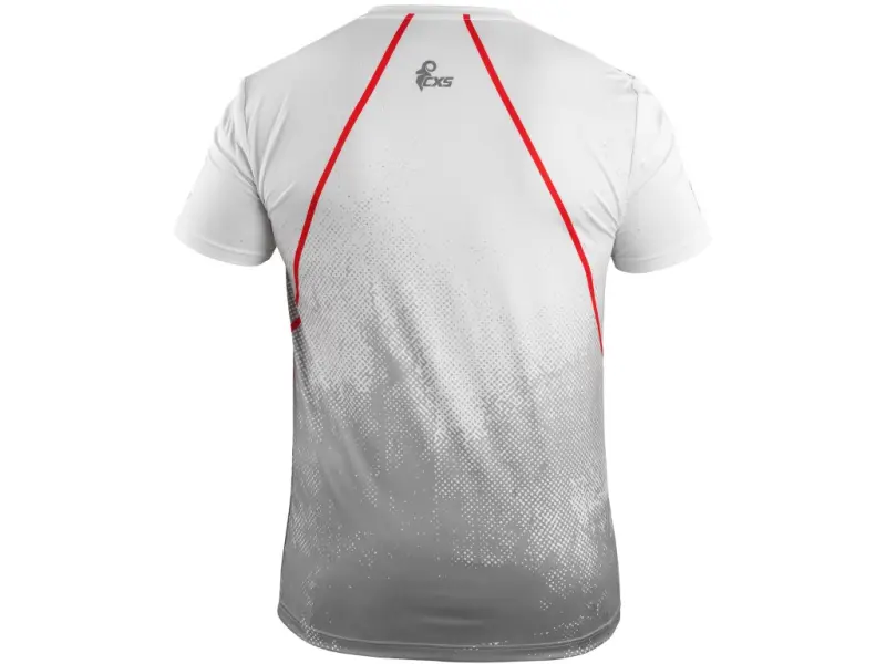 Tričko CXS SPORTY FLOW, krátký rukáv, bílé, vel. S