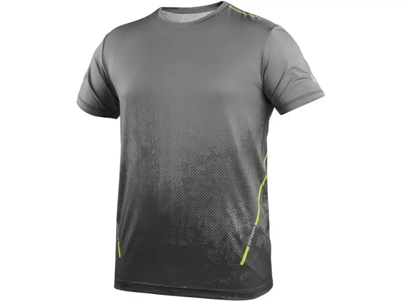 Tričko CXS SPORTY FLOW, krátký rukáv, šedé, vel. S
