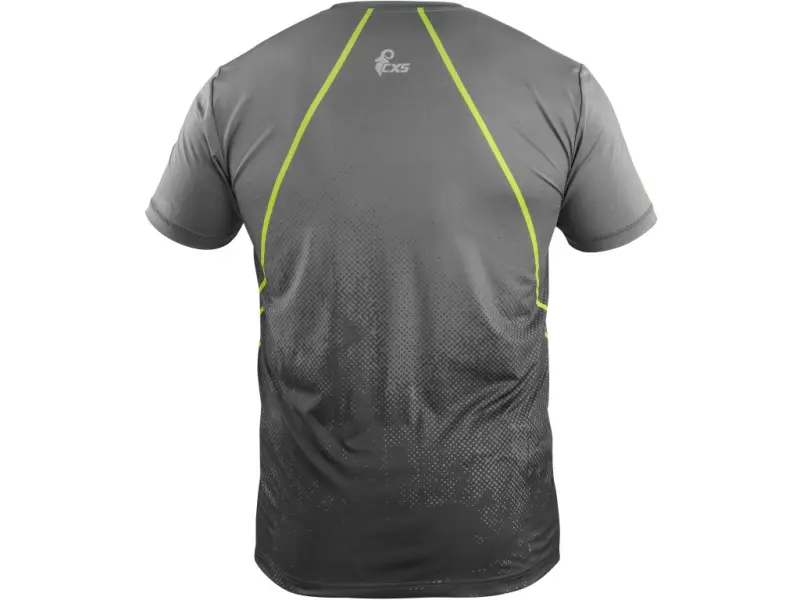 Tričko CXS SPORTY FLOW, krátký rukáv, šedé, vel. M