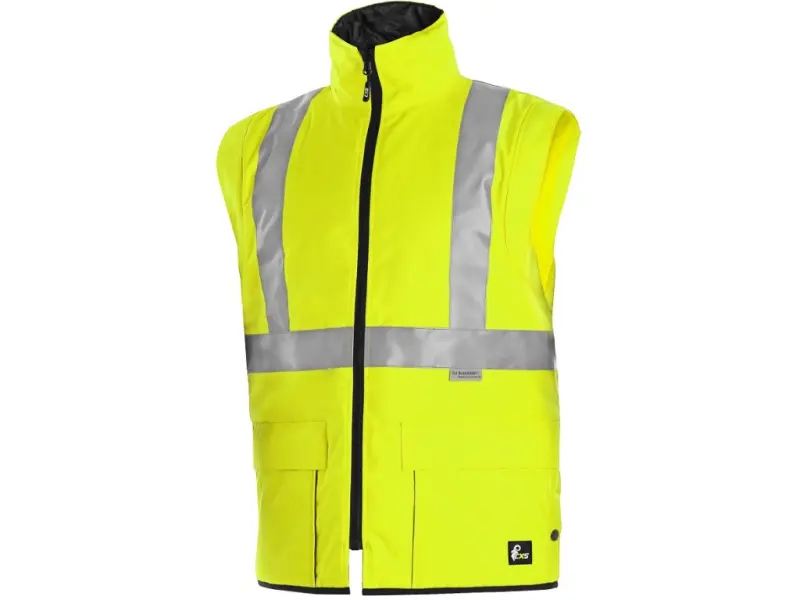 Bunda CXS LONDON, výstražná, pánská 5V1. žluto-modrá, vel. 2XL