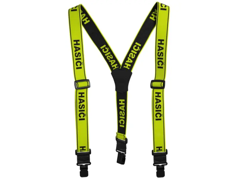 Šle s nápisem HASIČI, Hi-Vis žluto-černá