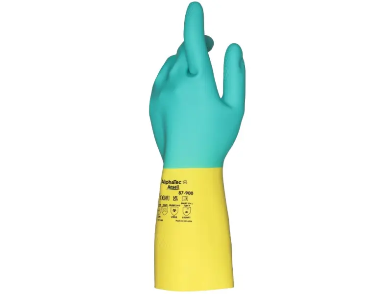 Rukavice ANSELL AlphaTec 87-900, kyselinovzdorné, vel. 09