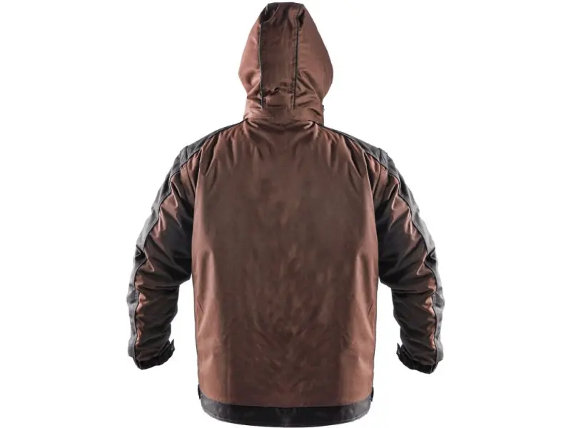 Bunda CXS IRVINE, zimní, pánská, hnědo-černá