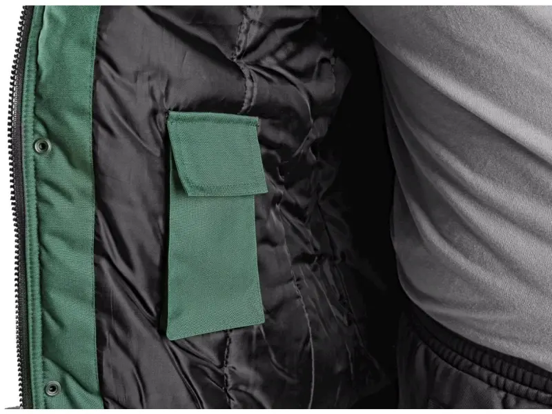 Bunda CXS IRVINE, zimní, pánská, zeleno-černá, vel. S