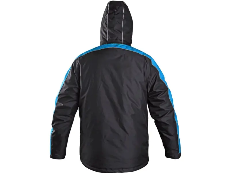 Bunda CXS BRIGHTON, zimní, černo-modrá, vel.3XL