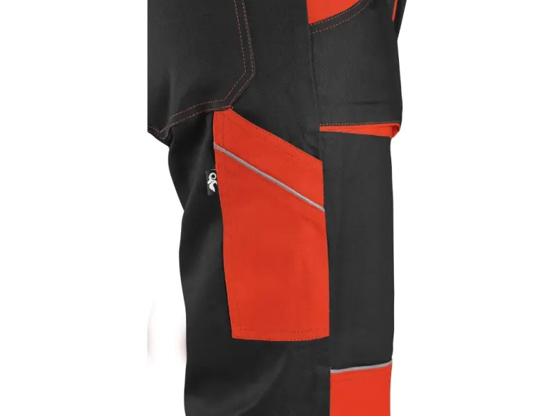 Kalhoty CXS LUXY JOSEF, pánské, černo-oranžové, vel. 56