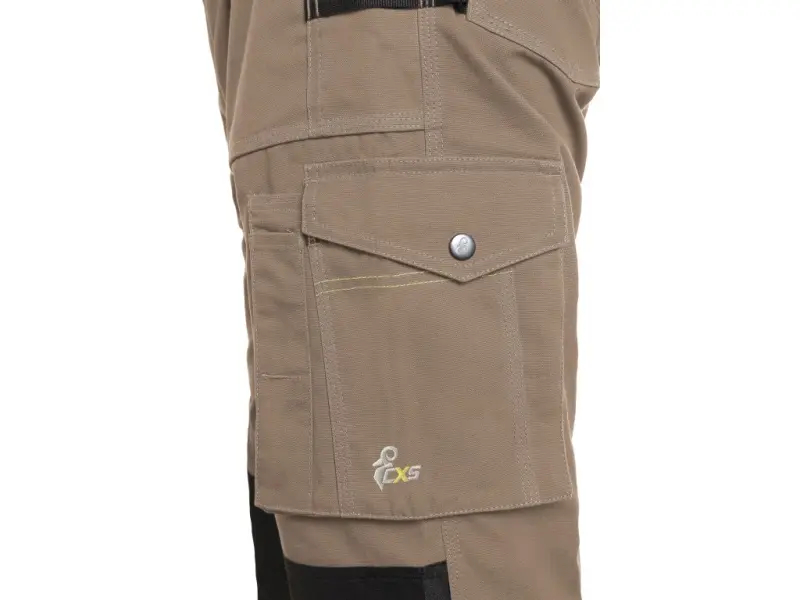 Kalhoty CXS STRETCH, pánské, béžovo-černé, vel. 64