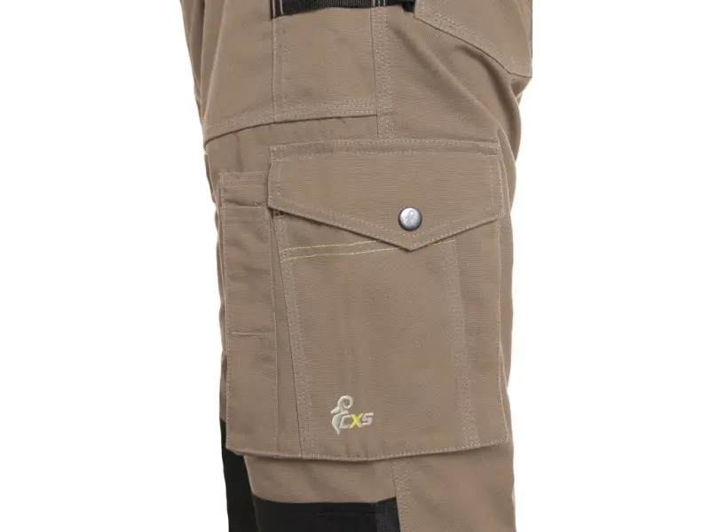 Zahradníky CXS STRETCH, pánské, béžovo-černé, vel. 48