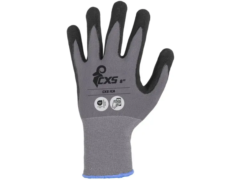 Rukavice CXS ICA, máčené v nitrilu, vel. 07