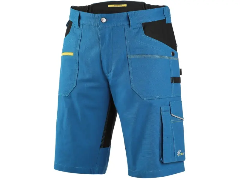 Kraťasy CXS STRETCH, pánské, středně modré-černé, vel. 58