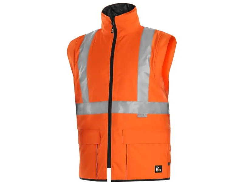 Bunda CXS LONDON, výstražná, pánská 5V1. oranžovo-modrá, vel. XL