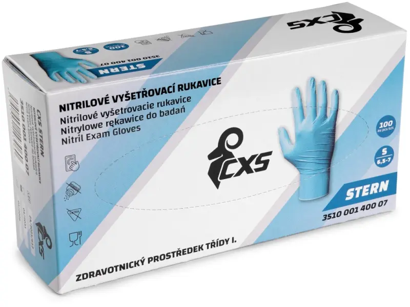 Rukavice CXS STERN, jednorázové, nitrilové, vel. 09 Rukavice CXS STERN, jednorázové, nitrilové, vel. 09