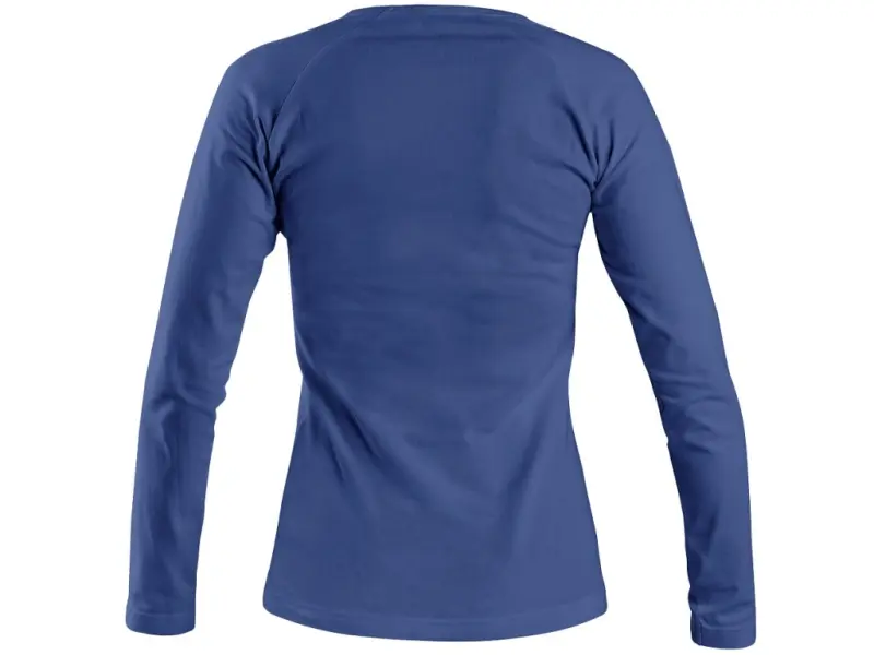 Tričko CXS MARY, dámské, výstřih do V, dlouhý rukáv, středně modrá, vel. 2XL Tričko CXS MARY, dámské, výstřih do V, dlouhý rukáv, středně modrá, vel. 2XL