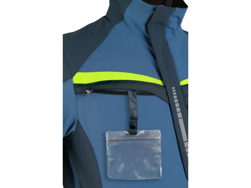 Blůza CXS NAOS, pánská, modro-modrá, HV žluté doplňky, roz. 54